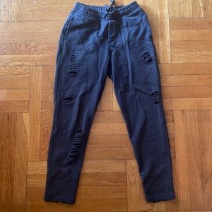 Distressed Alo yoga sweatpants